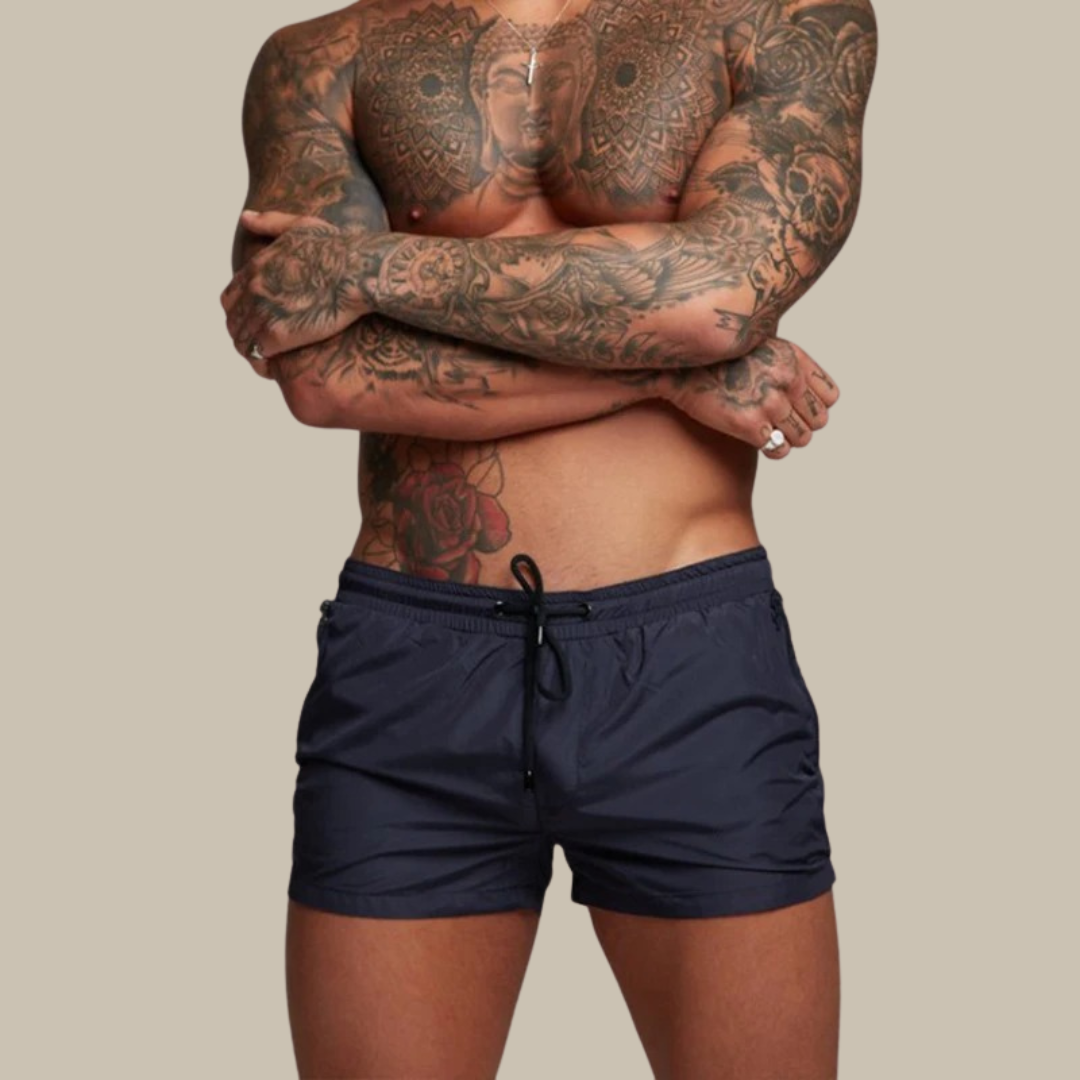 Bekväma snabbtorkande stretchshorts för män. Perfekta fritidsshorts för varma sommardagar.