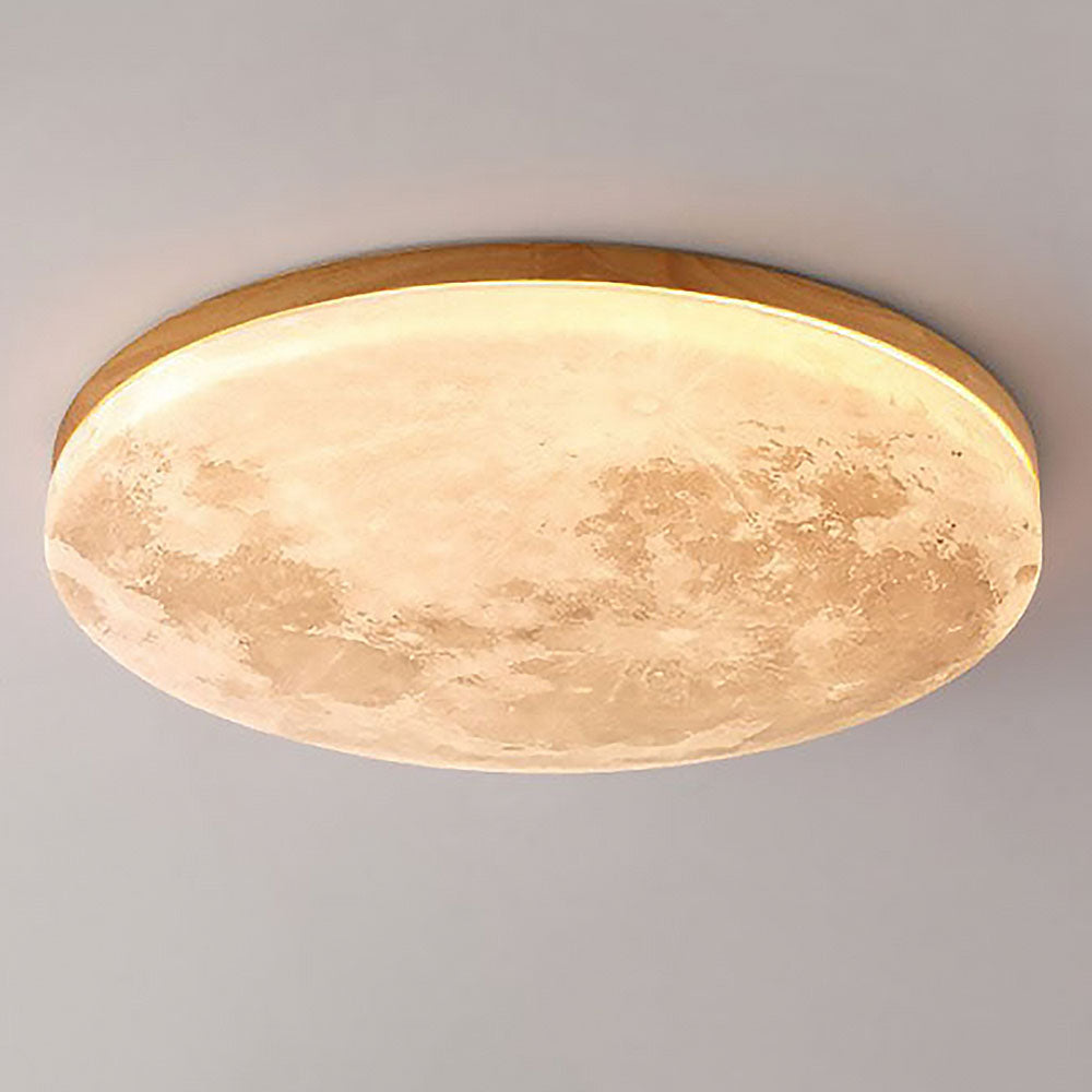 Månljus taklampa, rund design. Ger mjuk LED-belysning som liknar månens sken.