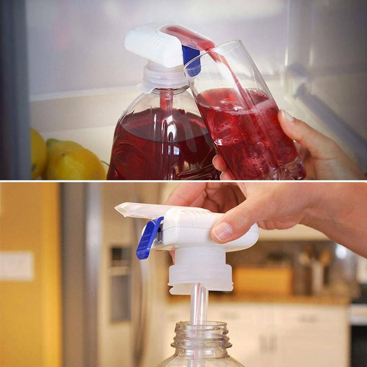 "Magisk Dryckemaskin kök vit handfri touchfunktion droppfri pip för barn och familjer på köksbänk."
