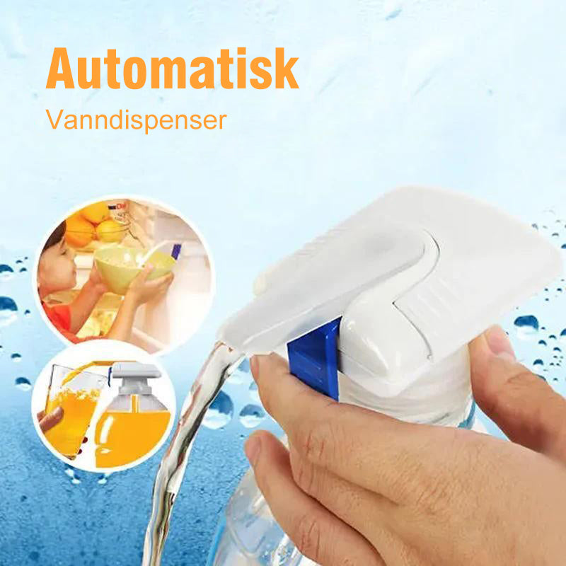 "Magisk Dryckemaskin kök vit handfri touchfunktion droppfri pip för barn och familjer på köksbänk."