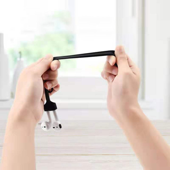 "Magnetisk Airpods nackrem i färgglad silikon, idealisk för sport, säker och bekväm användning med stark magnet."