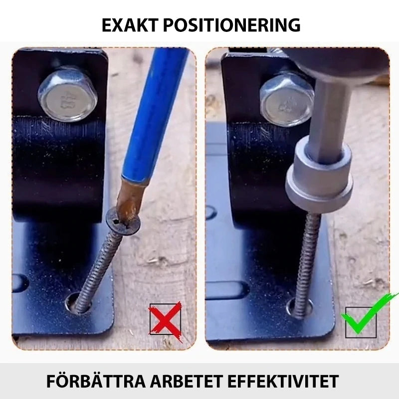 "Magnetisk positioneringsskruvmejsel, silver, hållbart stål, för precisionsarbete inom Garden & DIY projekt."