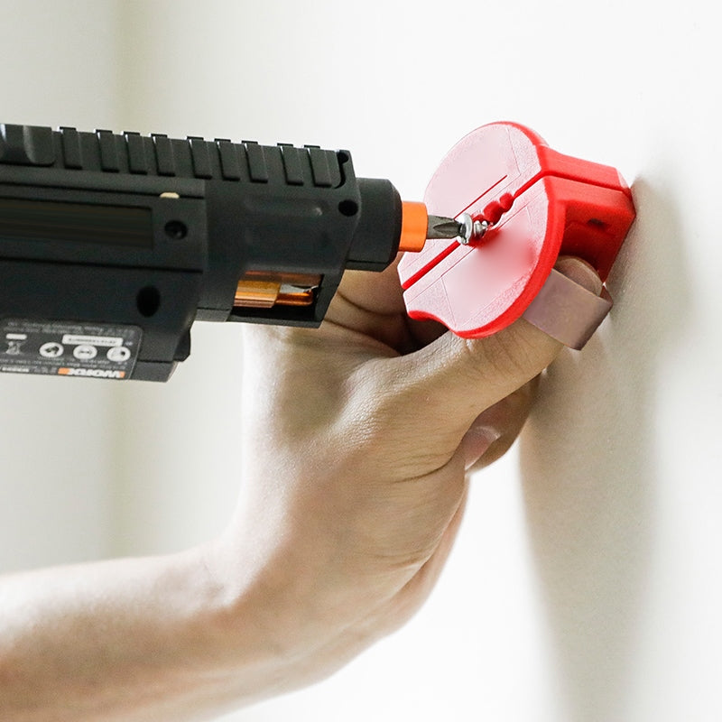 "Magnetisk säker spikhållare i slitstark ABS-plast med neodymmagneter och skyddsplatta för träbearbetningsprojekt."