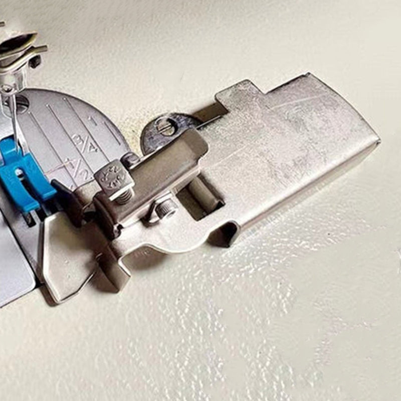 "Magnetisk sömguide för exakt sömnad, fäst på symaskinsplåt för konsekvent sömbredd, idealisk för alla sömnadsprojekt."