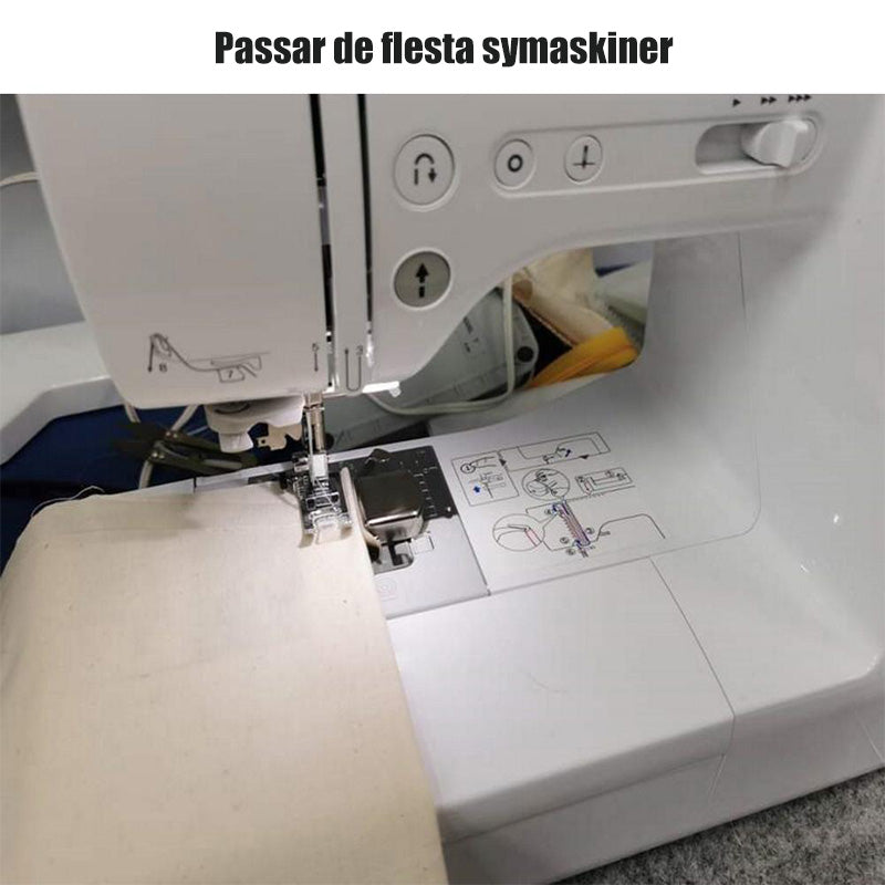 "Magnetisk syguide i metall, liten och kraftfull, idealisk för exakta sömsmåner och perfekt för alla som syr."