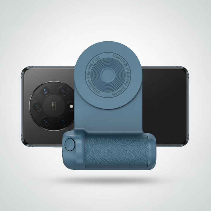 Magnetisk mobilhållare för telefon med stabilisator och trådlös laddning. Bästa tillbehöret för videoproduktion.