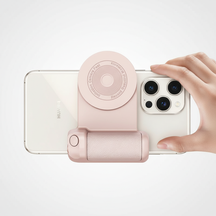 Unisex magnetisk mobilhållare och stabilisator för telefoner, optimerad för innehållsskapare och videoproduktion.