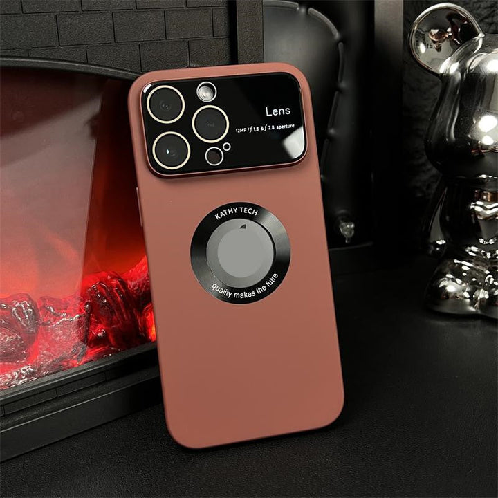 "Magnetiskt iPhonefodral med starkt skydd, 360-graders skydd, kristallklar design, laddstöd, dammtät funktion."