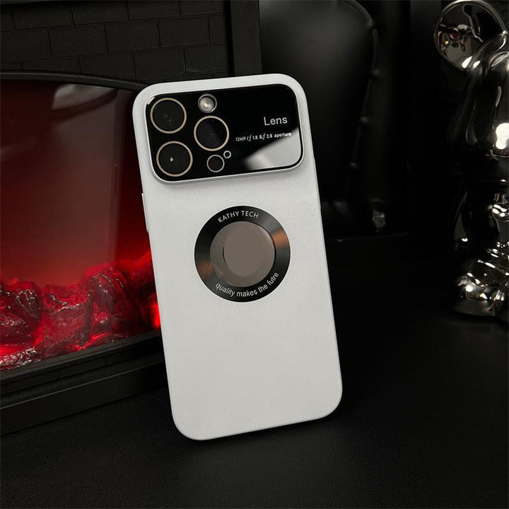 "Magnetiskt iPhonefodral med starkt skydd, 360-graders skydd, kristallklar design, laddstöd, dammtät funktion."