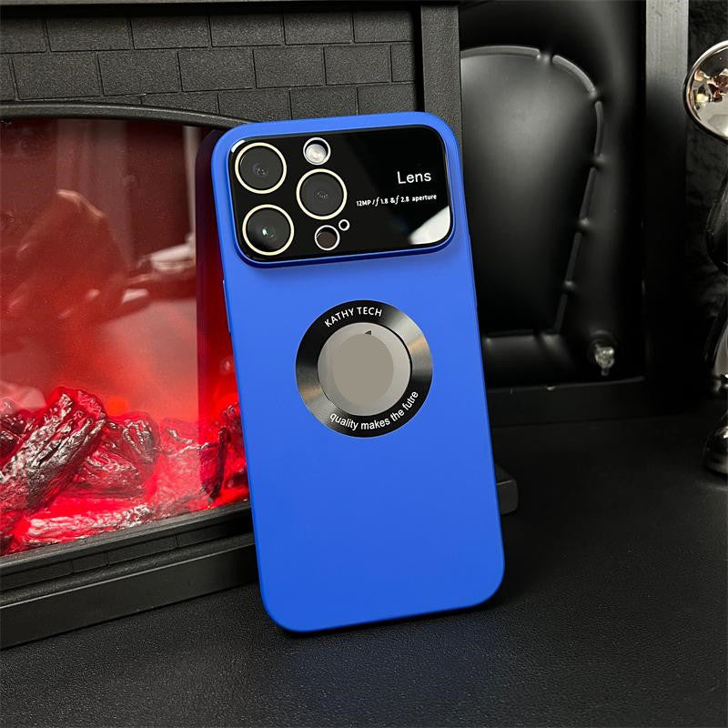 "Magnetiskt iPhonefodral med starkt skydd, 360-graders skydd, kristallklar design, laddstöd, dammtät funktion."