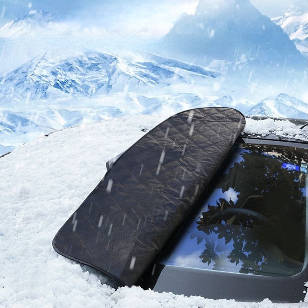 Universal magnetiskt bilskydd mot frost, snö och is. Lätt att montera, säkert fäste för din bilruta.