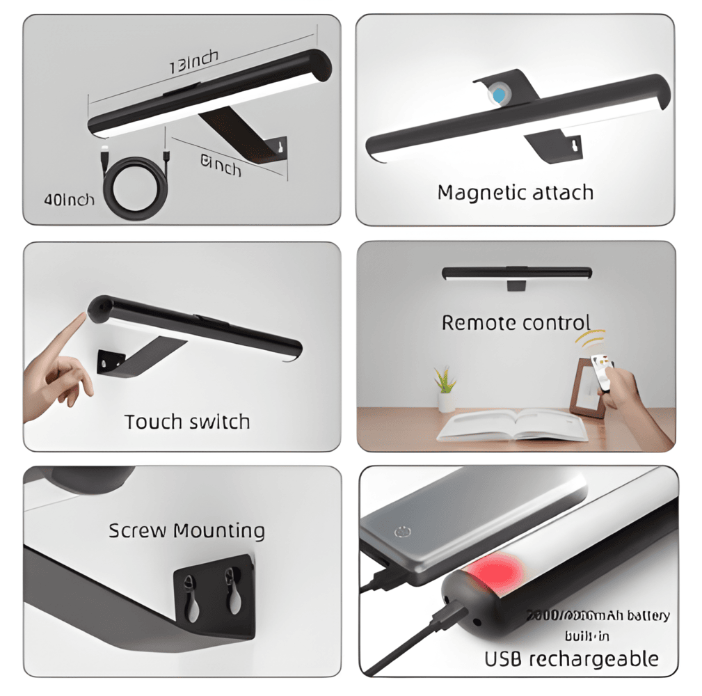 MagniLite: En modern & flexibel vägglampa. USB-laddningsbar för praktisk & snygg belysning.