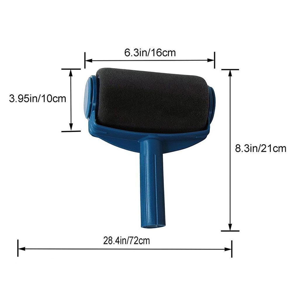"Mångsidig målarroller med ergonomiskt handtag, microfiber, effektiv och hållbar, perfekt för jämn målning av väggar och tak.