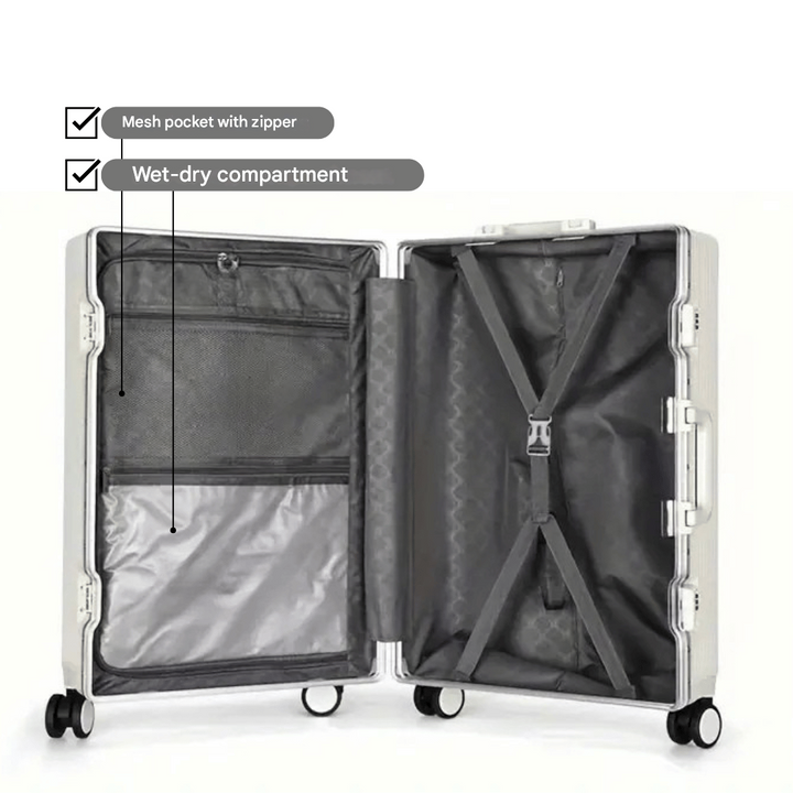 Manhattan Pro resväska med hårt skal. Ultimat handbagage för effektiv resa med alla smarta funktioner.