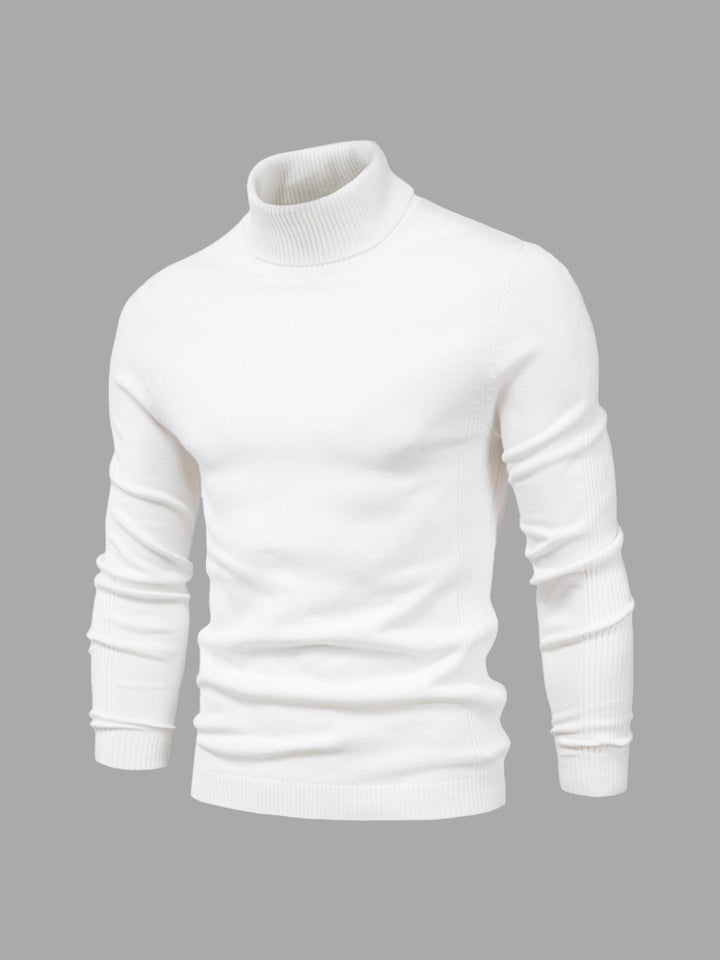 Mason herr polotröja i smal passform. Elegant svart tröja, perfekt basplagg för män.