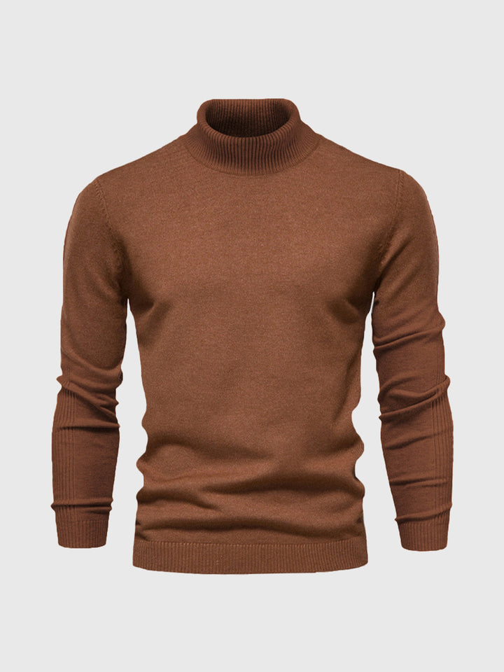 Snygg långärmad herrtröja. Polokrage, smal passform för en elegant och bekväm stil i vardagen.