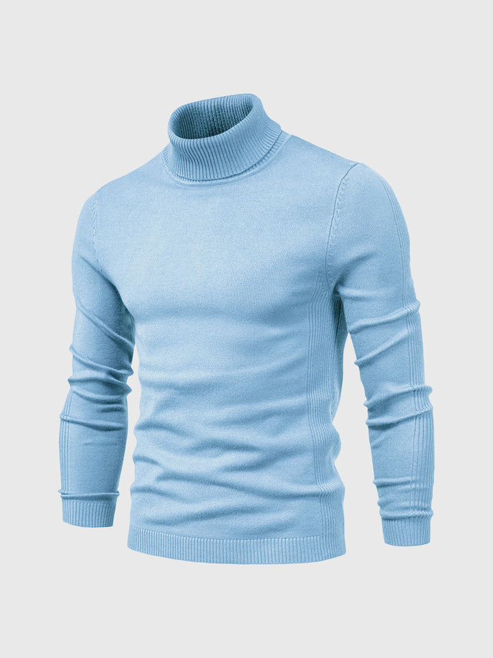 Grå smal herr polotröja. Mason modell, långärmad och elegant för en modern och stilren look.