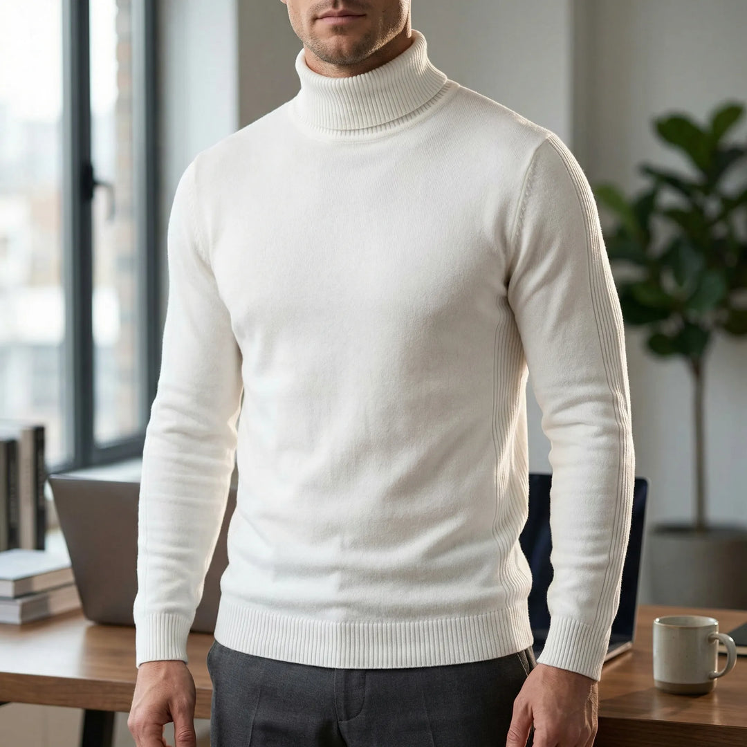 Mason smalskuren polotröja för herr, perfekt för modern vardagsstil.