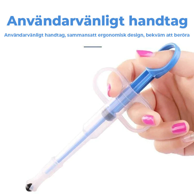 "Matare för husdjursmedicin i silikon, flerfärgsval, smart design, idealisk för exakt medicinering av smådjur."