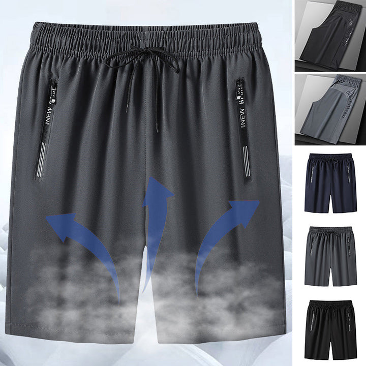 "Meshshorts för män i lätt material med elastiskt midjeband och fickor, perfekt för sommarens aktiva dagar."