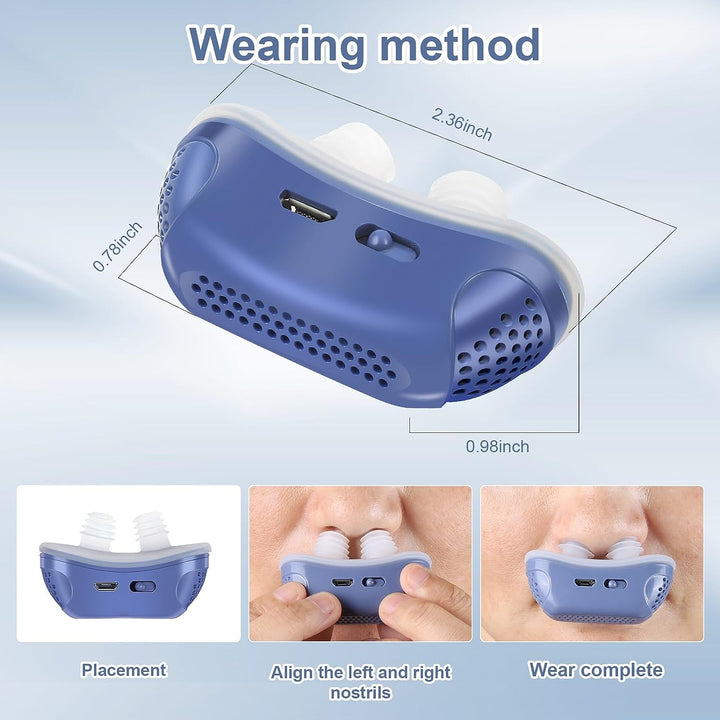 Tyst Micro CPAP för sömnapné och snarkning. Resvänlig enhet för lugn andningshjälp.