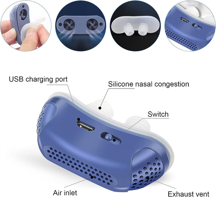 Resvänlig anti-snark apparat, CPAP-alternativ. Ger tyst sömn och hälsa.