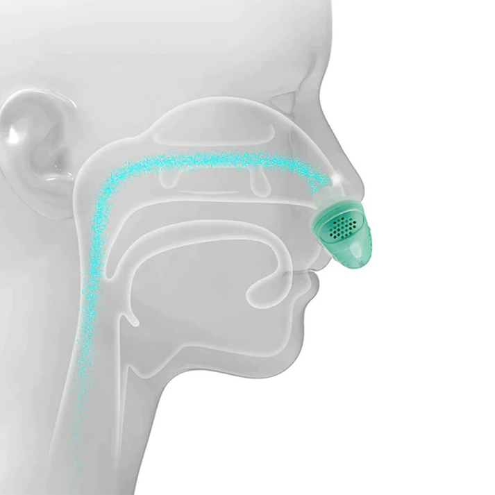Ergonomisk mikro CPAP-maskin för sömnapné. Bekväm design för lugn och tyst sömn.
