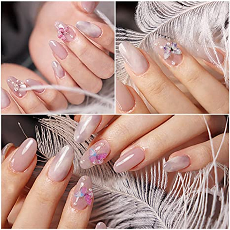 "Mikro Miniatyr Fjärilar Dekoration Akryl i olika färger och mönster, små och detaljerade, perfekt för hantverksprojekt."