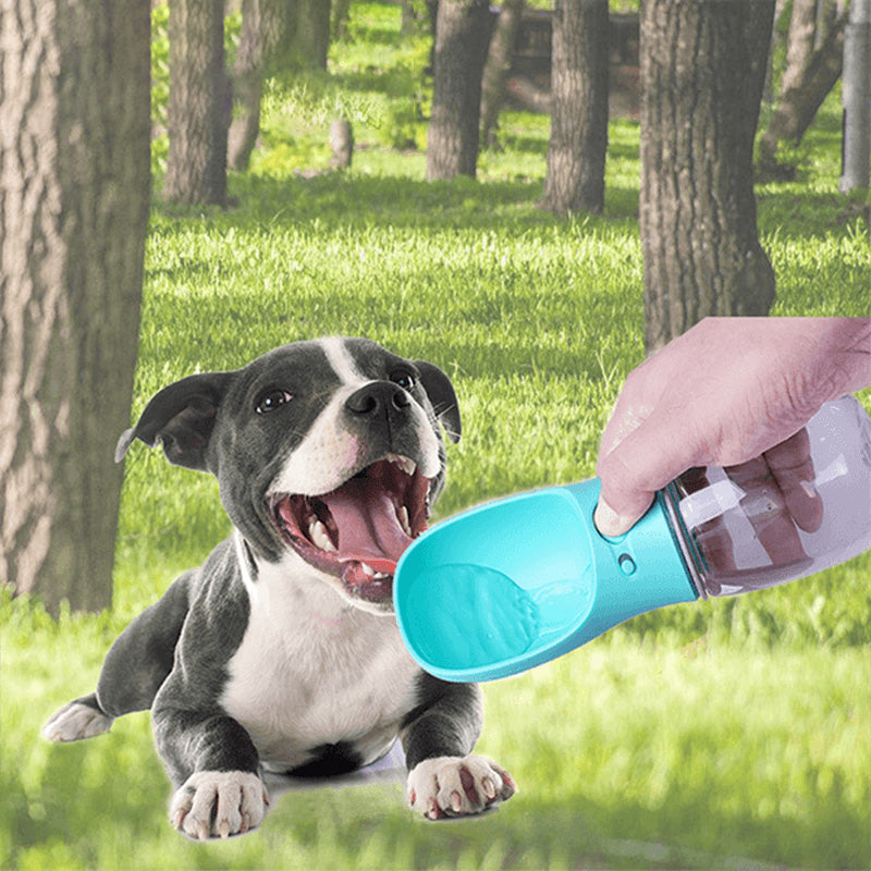 "Miljövänlig hund vattenflaska, läckagesäker, 350/550ml, vit, blå, rosa, förbättrad design för enkel användning utomhus"