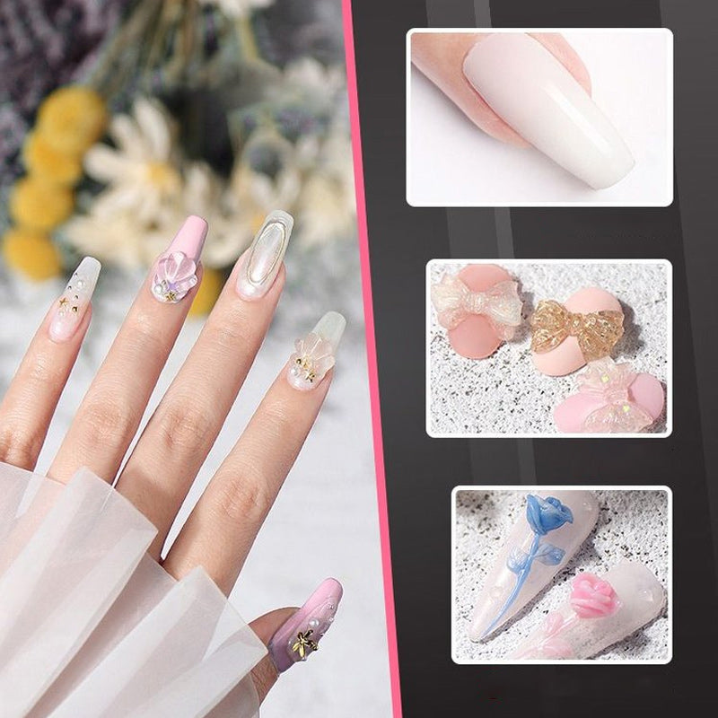 "Miljövänlig nagelförlängningsgel med fast konsistens och super vidhäftning, perfekt för eleganta nagelstilar."