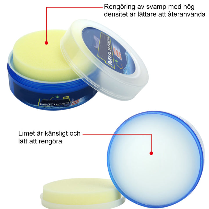 Miljövänlig Nature Cleaner & Polisher i burk, mjölkvit rengöring, idealisk för polering och ytskydd, fräsch citrondoft.