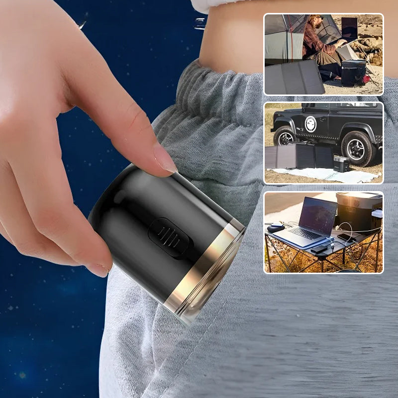 "Mini bärbar rakapparat med elegant design, kompakt storlek, dubbla ringblad och batteridriven funktion för både män & kvinno