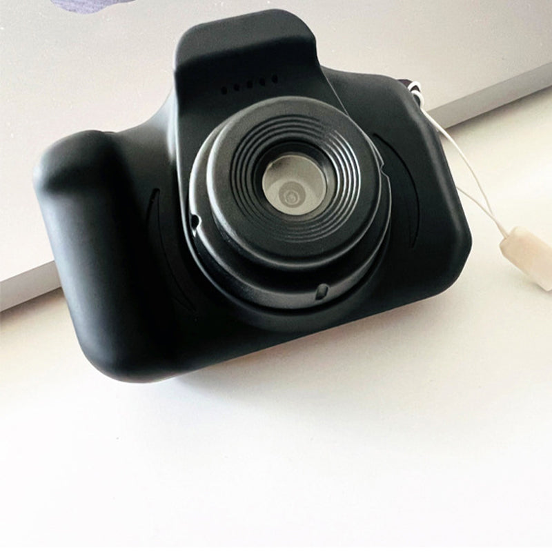 Mini HD digitalkamera för barn i ljusa färger med roliga fotoeffekter, perfekt för kreativa och lekfulla ögonblick.