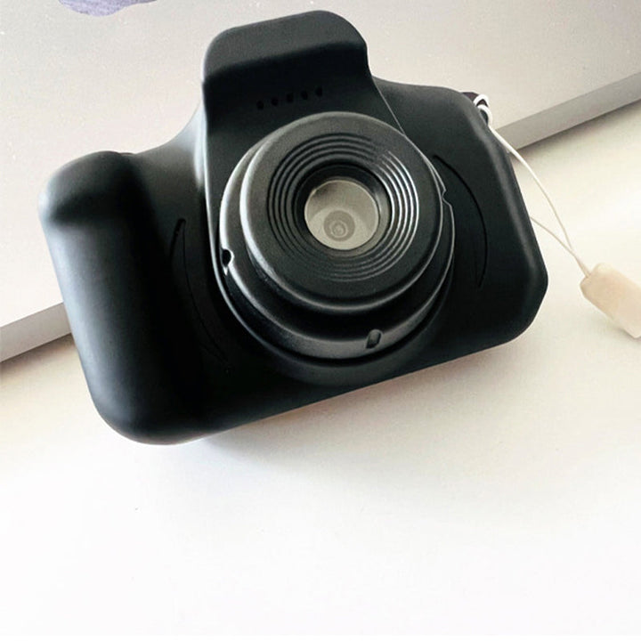 Mini HD digitalkamera för barn i ljusa färger med roliga fotoeffekter, perfekt för kreativa och lekfulla ögonblick.