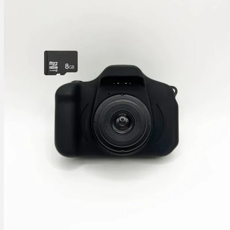 Mini HD digitalkamera för barn i ljusa färger med roliga fotoeffekter, perfekt för kreativa och lekfulla ögonblick.