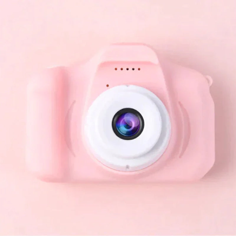 Mini HD digitalkamera för barn i ljusa färger med roliga fotoeffekter, perfekt för kreativa och lekfulla ögonblick.