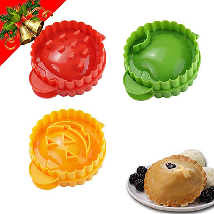 "Mini Pie Press, färgglada mönster, köksverktyg för perfekta pajer, röd, grön, gul, kök & matlagning"