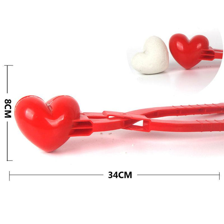 "Mini snögubbeform i färger röd, blå, grön och rosa, perfekt för att skapa små snögubbar för lek utomhus."