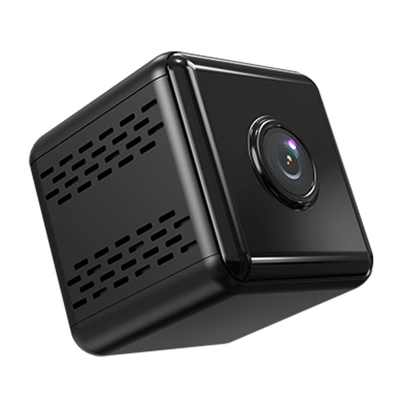 "Mini WiFi spionkamera med HD, nattseende, kompakt svart design, smälter in diskret, för hem- och husdjursövervakning."