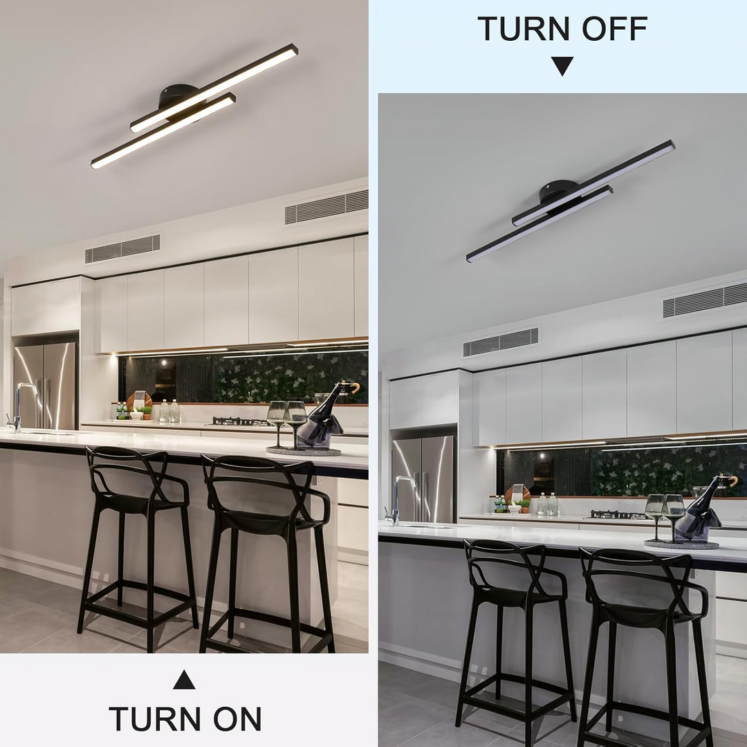 Aluminium LED taklampa, dimbar funktion, skapar mysigt ljus.