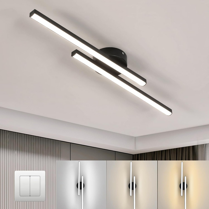 Modern taklampa med LED, tillverkad i aluminium, för stilfulla hem.
