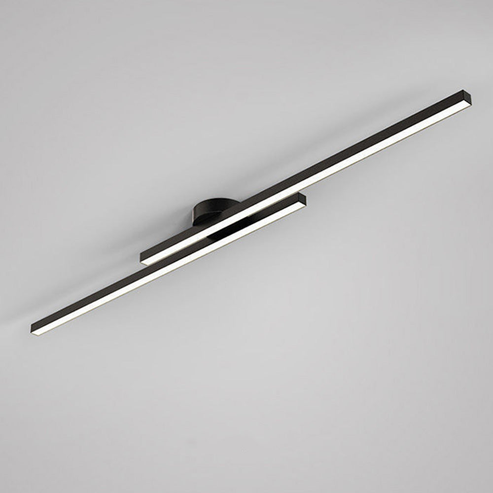 Minimalistisk designlampa: LED taklampa i aluminium för vardagsrum.