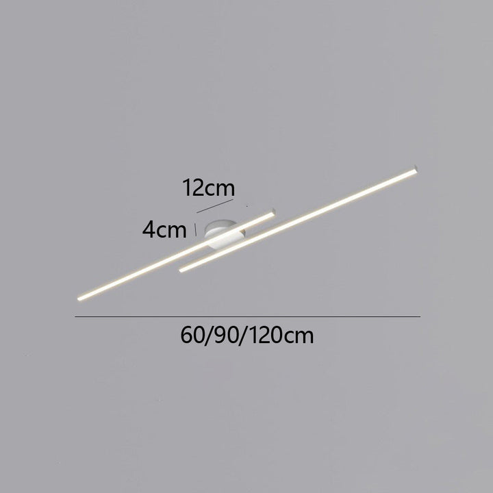 Modern aluminium LED taklampa, energieffektiv belysning för hall.