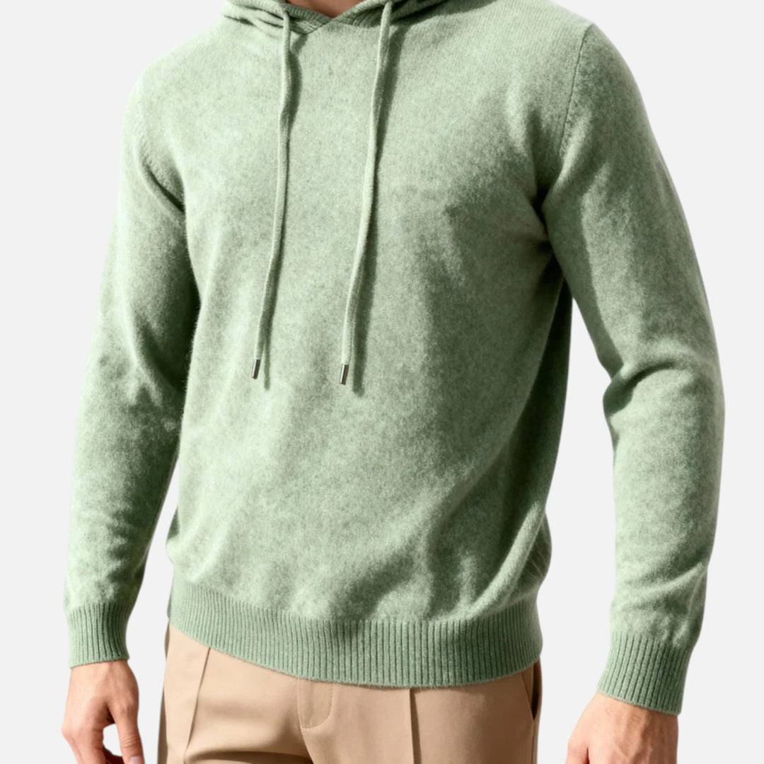 Höst- och vintertröja för män, minimalistisk och lyxig design, optimal för lager på lager.