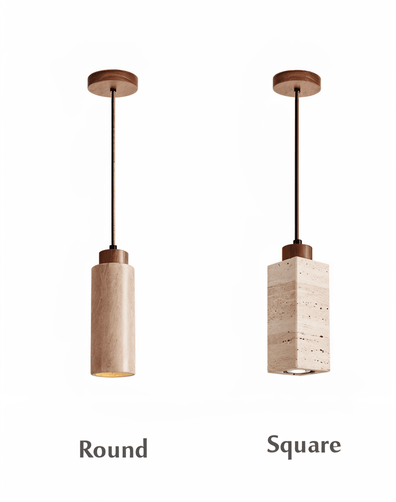 Modern pendellampa i minimalistisk design, finns som cylindrisk, fyrkantig & rund taklampa. Varmt ljus.
