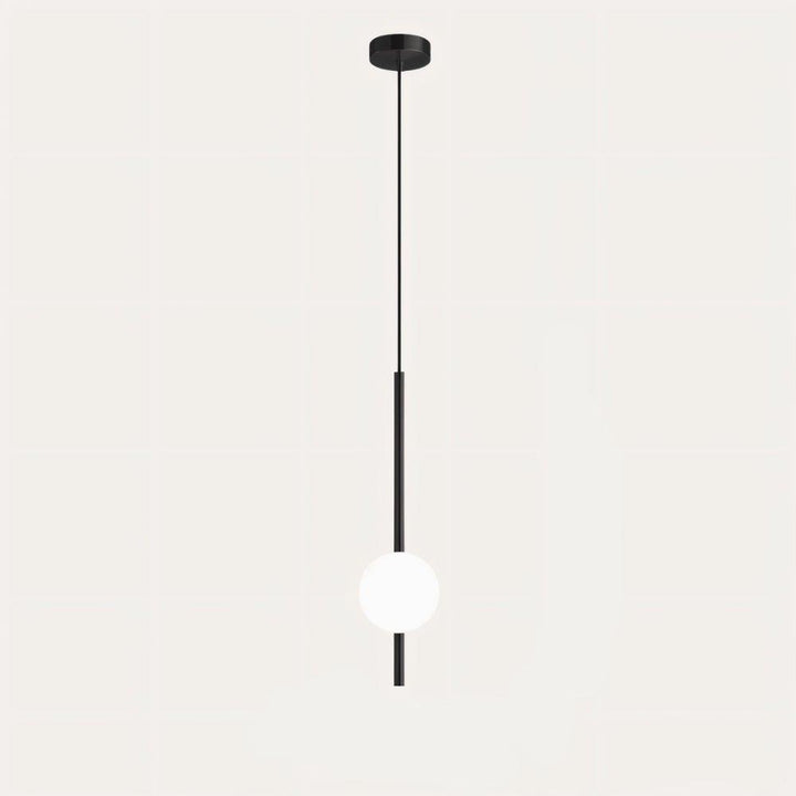 Heminredningslampa: minimalistisk vertikal pendellampa. Modern designbelysning för vardagsrummet.