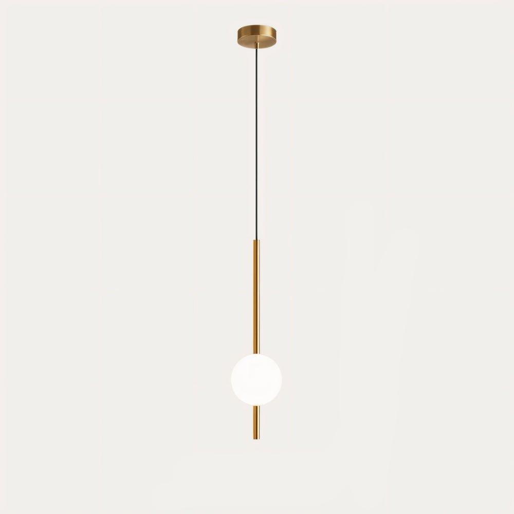 Mångsidig minimalistisk pendellampa, svart eller mässing, modern LED-taklampa för alla rum i hemmet.