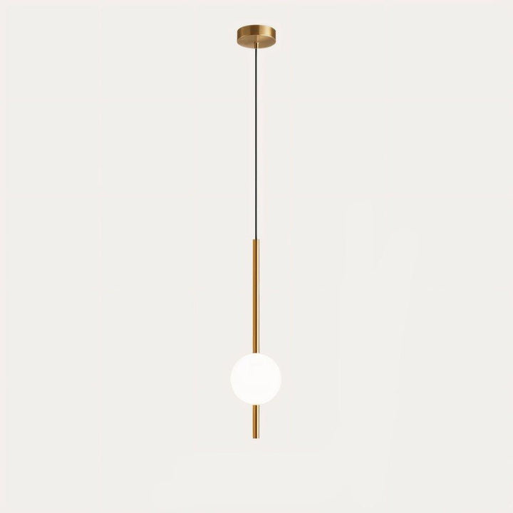 Mångsidig minimalistisk pendellampa, svart eller mässing, modern LED-taklampa för alla rum i hemmet.