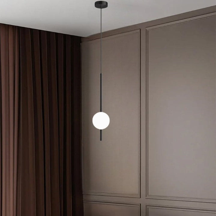 Stilren LED-pendellampa för hallen, modern och minimalistisk taklampa som välkomnar gäster.
