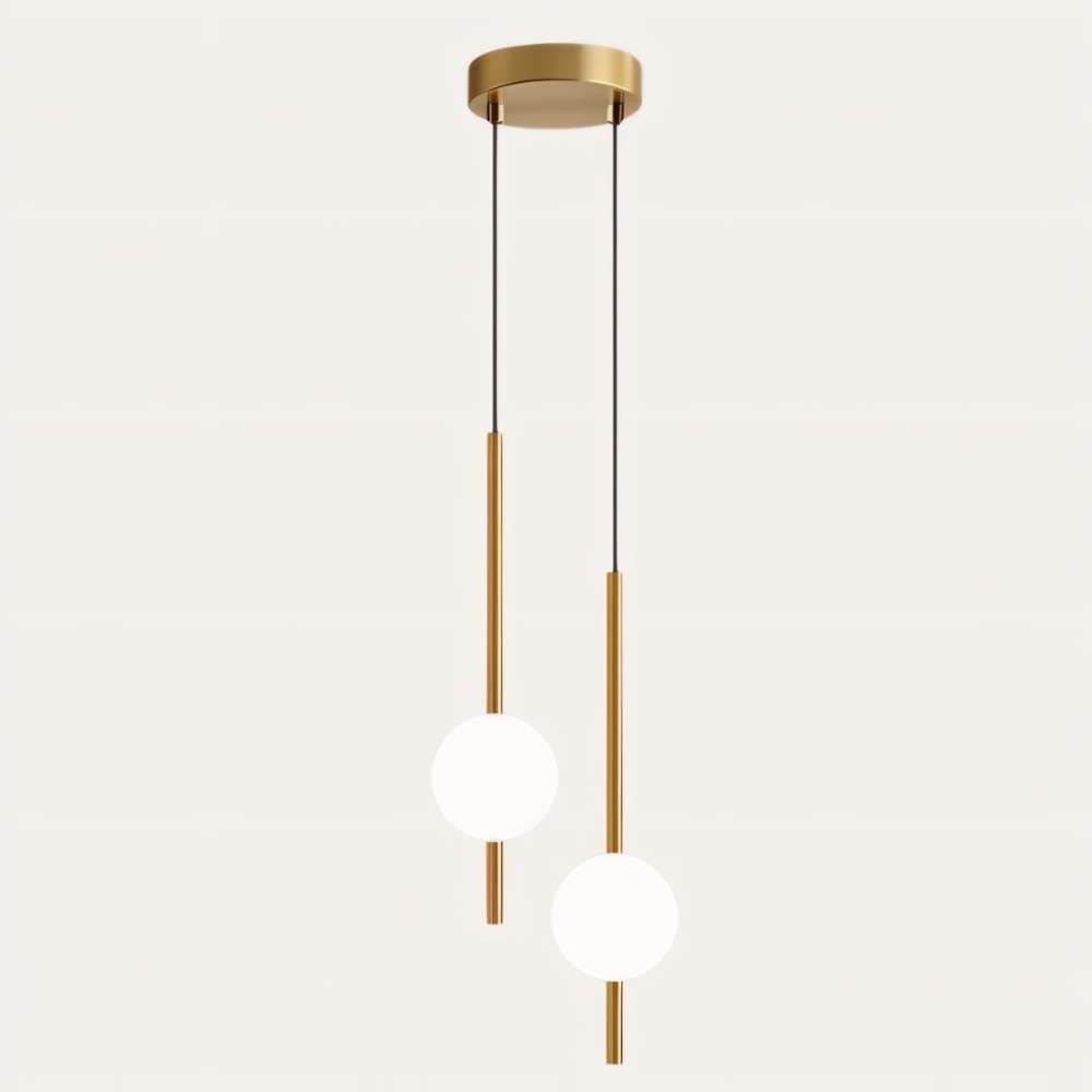 Pendellampa som skapar modern stämning, minimalistisk LED-belysning i svart för designmedvetna hem.